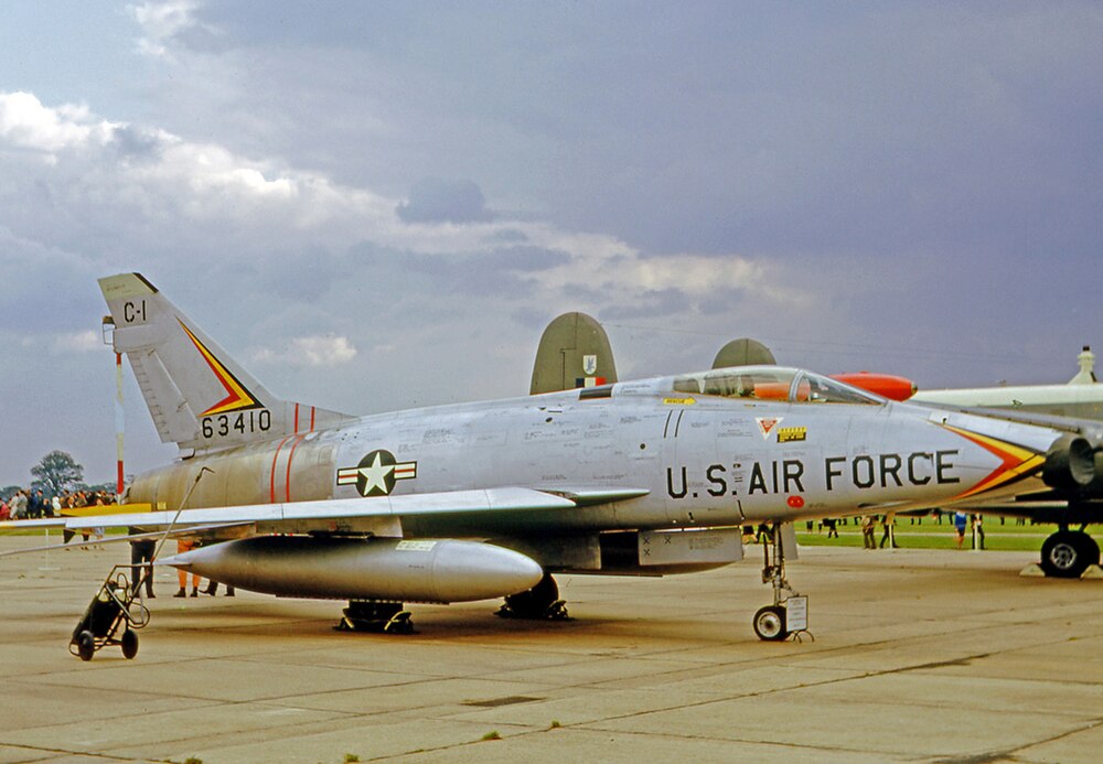 Guarding the Gate: RAF Lakenheath’s F-100D Super Sabre Rededicated After Restoration 18 N.A. F 100D 56 3410 48 TFW COLT 18.09.65 edited 2