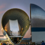 NASA Super Guppy orion spacecraft arrives at mansfield lahm regional airport jpg