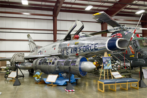 Get behind the controls of a North American F-100 Super Sabre (Image Credit: New England Air Museum)