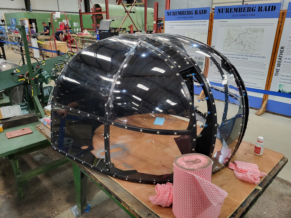 Avro Lancaster B.VII NX611 ‘Just Jane’ – Restoration Update 249 15 NX611 front turret cupola
