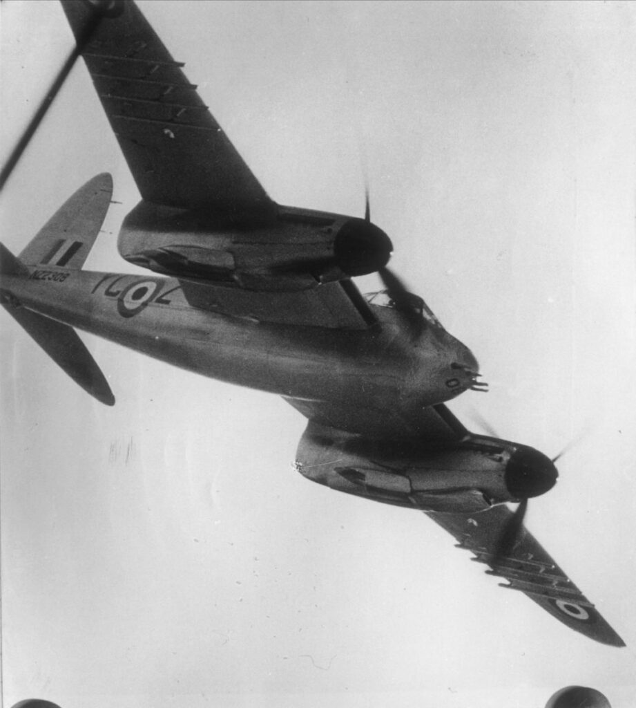 NZ2308 flying with 75 Squadron in the early 1950s