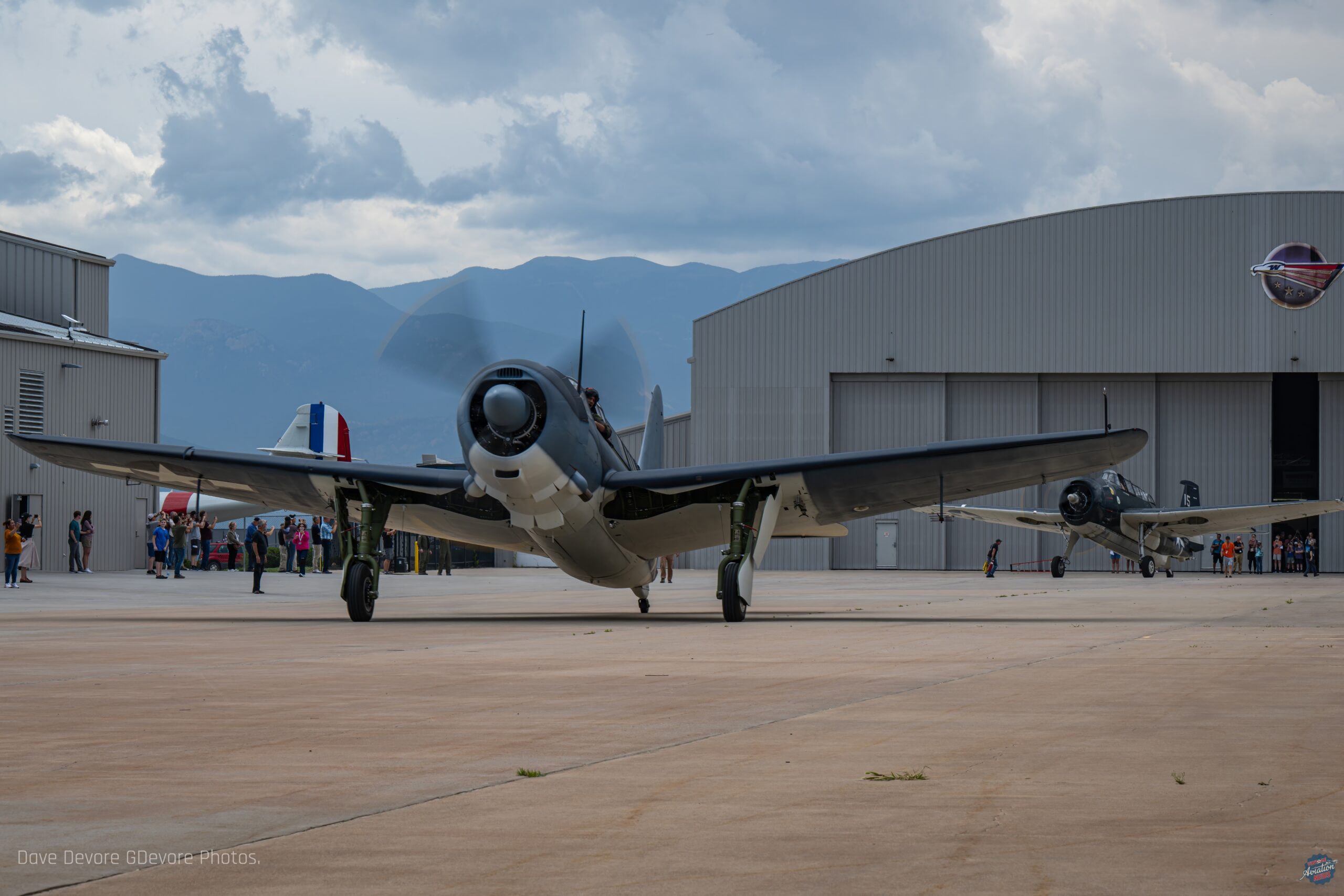 National World War II Aviation Museum Curtiss SB2C 1A Helldiver flies to scale