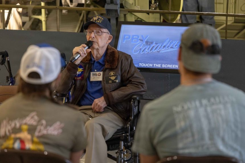 Navy WWII Veteran Celebrates 102nd Birthday at National Naval Aviation Museum