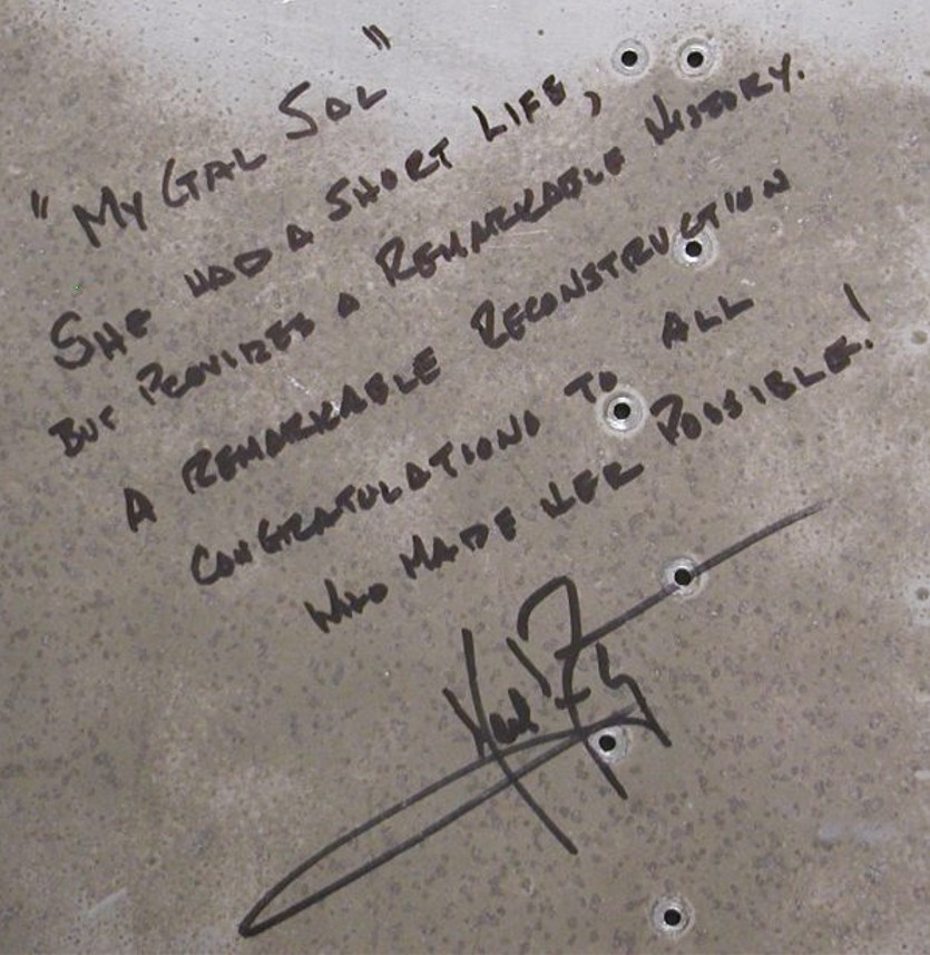 Saved from the Ice: The Story of the Rescue and Restoration of the B-17E "My Gal Sal" 61 NeilArmstrong panel