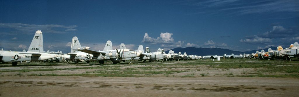 Boneyard Files: Lockheed P-2 Neptune - The Cold War Sub Hunter in the Sand 18 Neptune row 02 1280