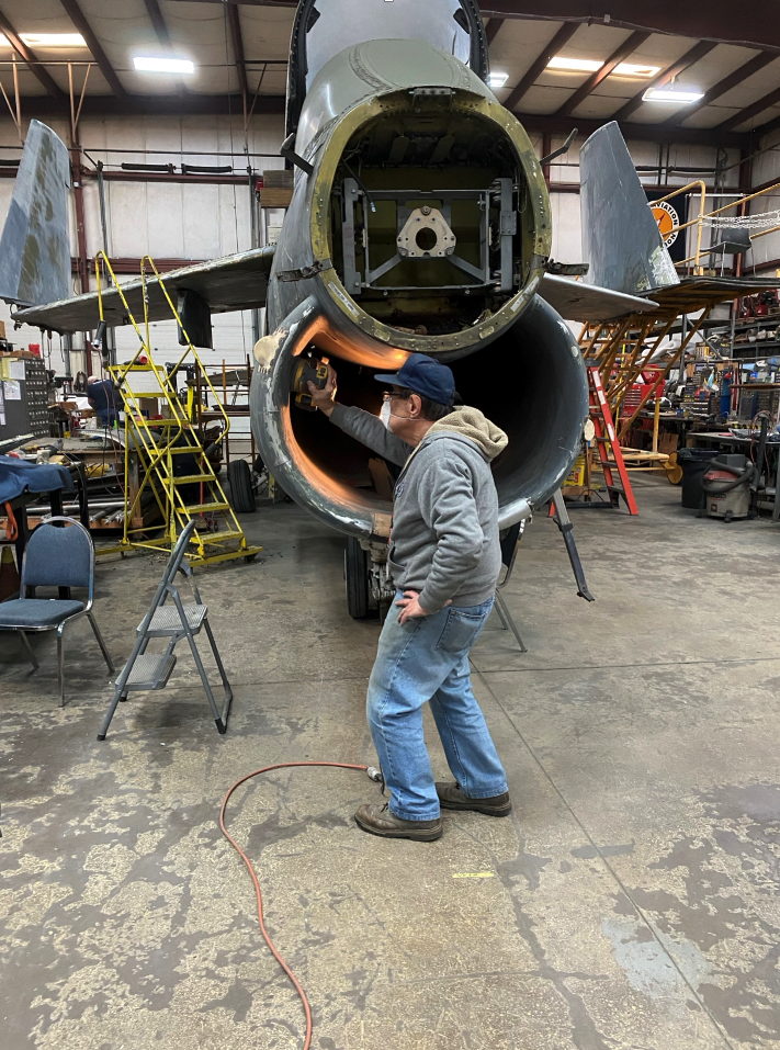 New England Air Museum’s A-7D Corsair II Restoration 20 New England Air Museums LTV A 7D 4 CV Corsair II serial number 69 6201 1