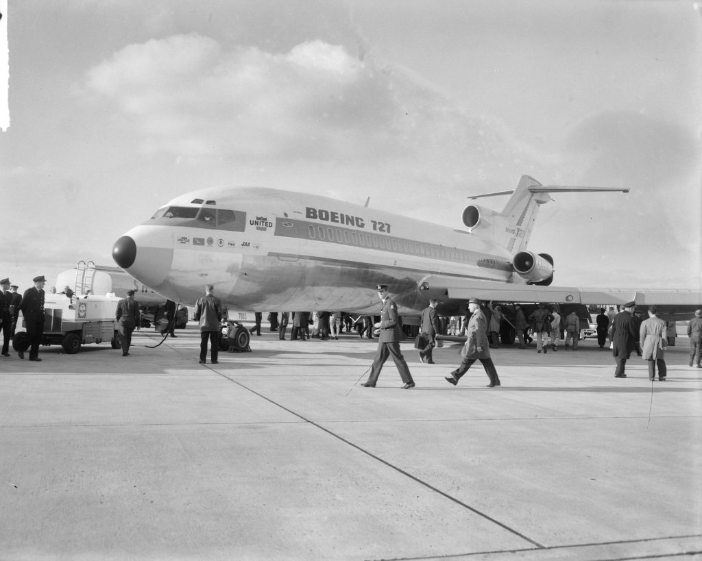 Flight Test Files: Boeing 727 - The NASA Wake Vortex Trials of 1973 17 Nieuw vliegtuigtype op Schiphol de Boeing 727 in kader van wereldtournee Bestanddeelnr 915 6555