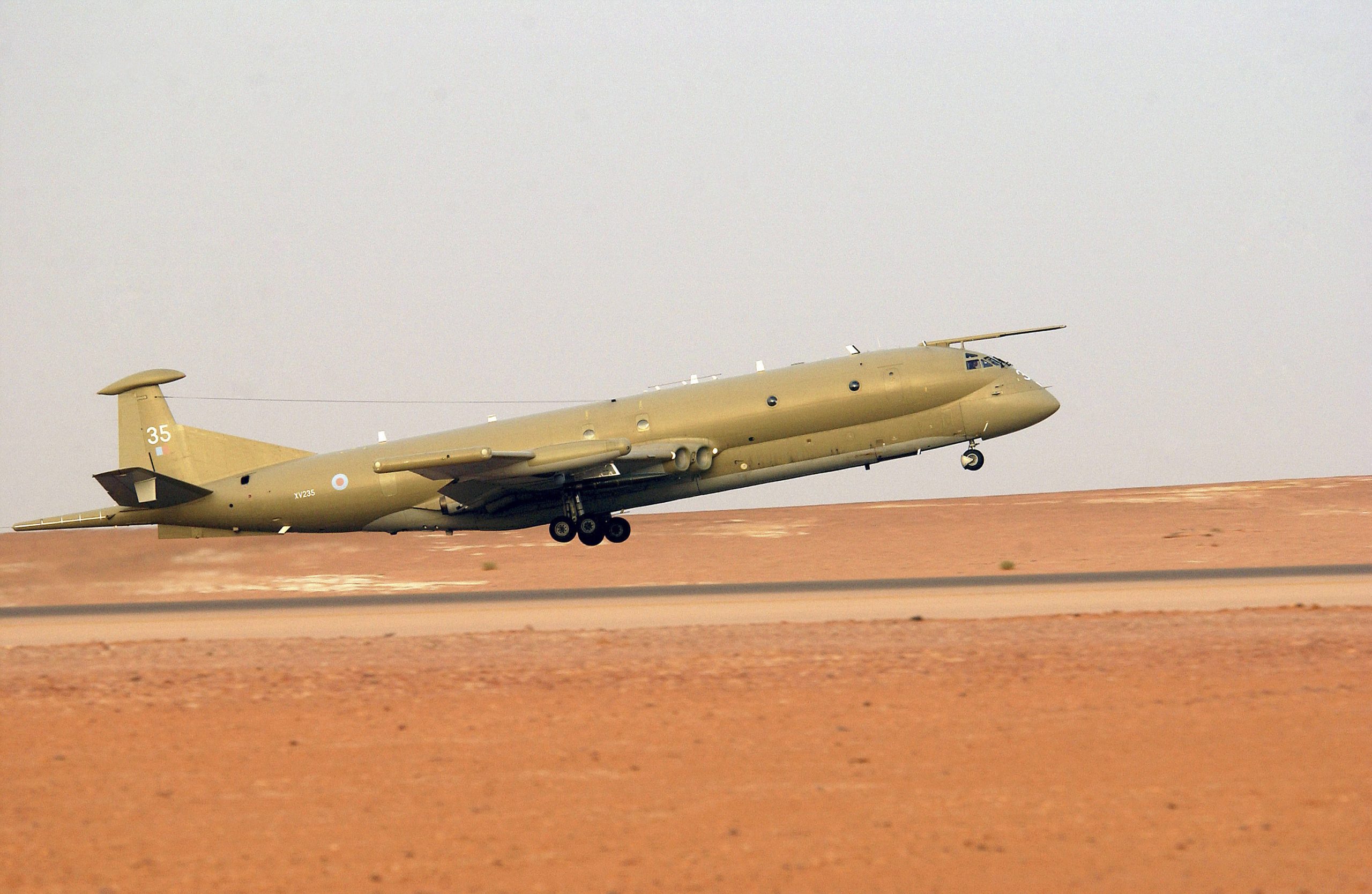 Replica de Havilland Comet Fuselage Taking Shape in Wisconsin 16 Nimrod MR2 XV235 on a mission supporting Operation Iraqi Freedom circa March 2003 SSgt. Matthew Hannen USAF photo small scaled
