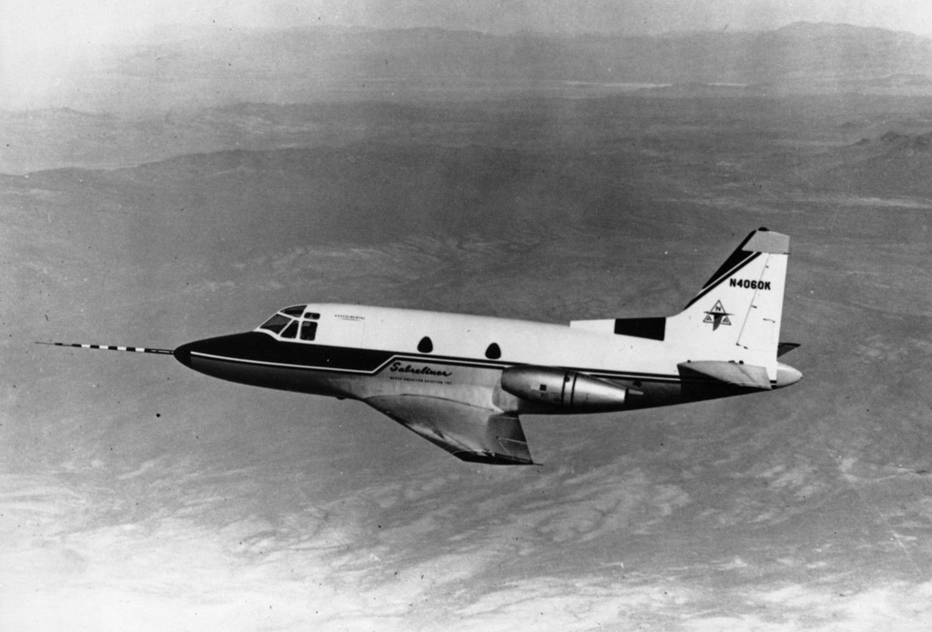 Today in Aviation History: First Flight of the North American Sabreliner 11 North American Aviation NA 246 Sabreliner prototype N4060K