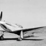 North American Aviation NA 73X prototype left front quarter view