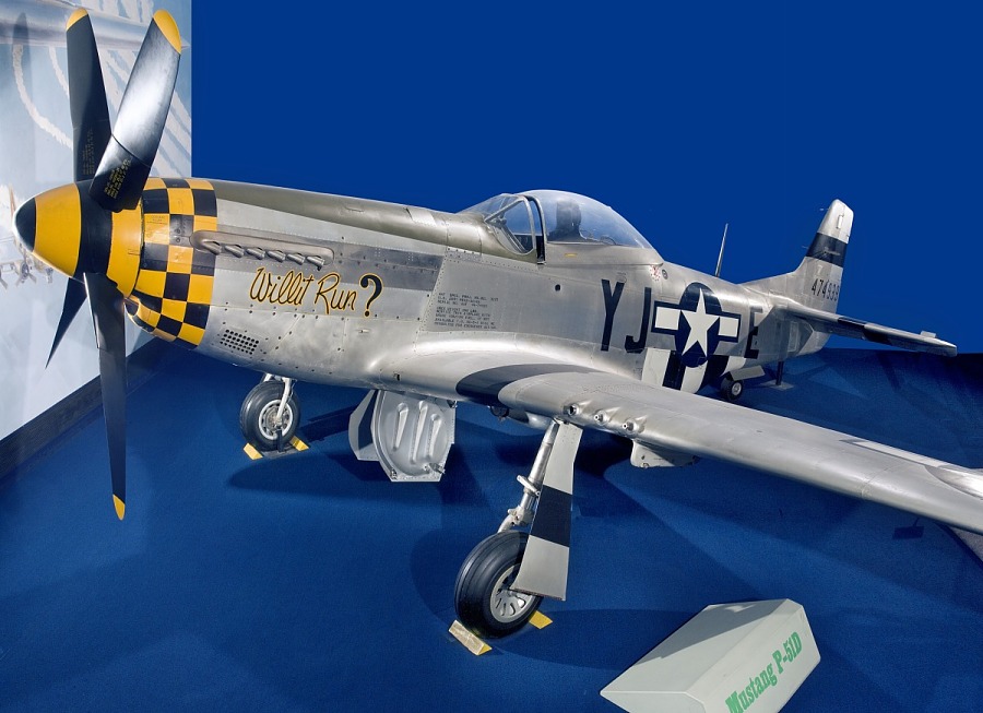 North American P 51D Mustang in the prior WWII in the Air gallery Smithsonian Photo by Eric Long