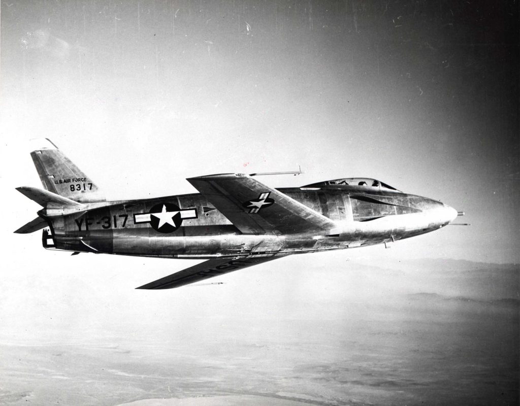 Today In Aviation History: First Flight of the North American YF-93 12 North American F 93 in flight