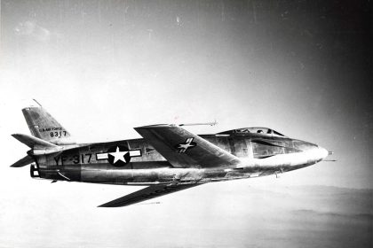 North American F 93 in flight