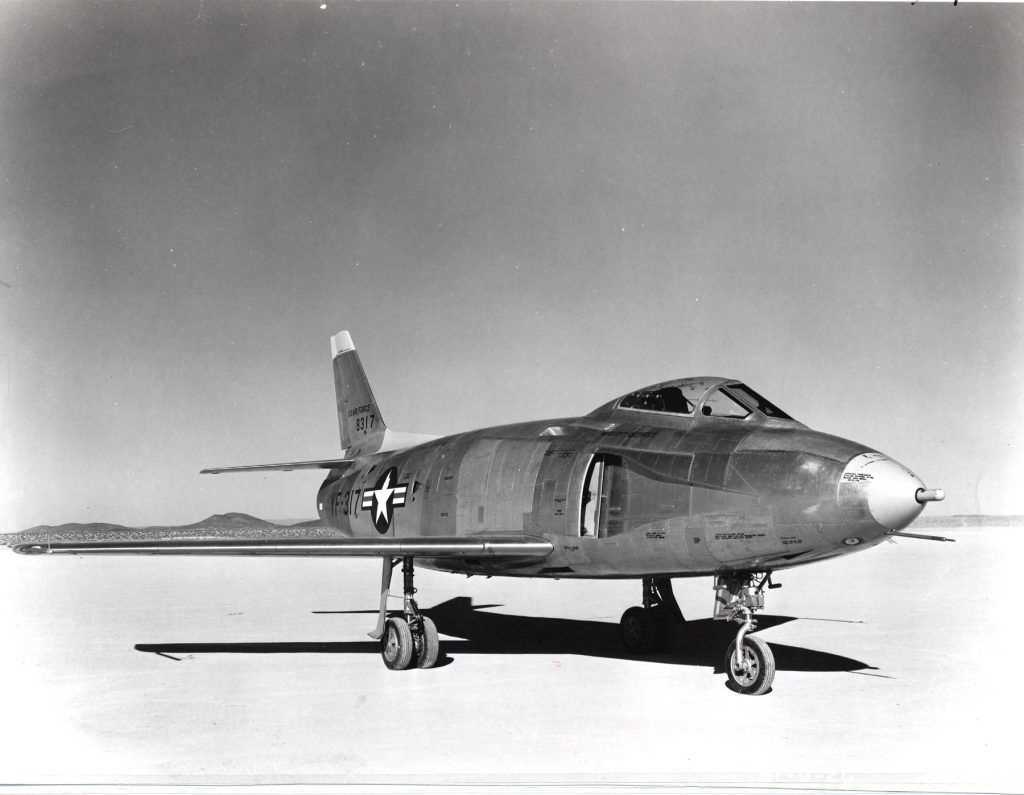 Today In Aviation History: First Flight of the North American YF-93 11 North American YF 93A on lakebed