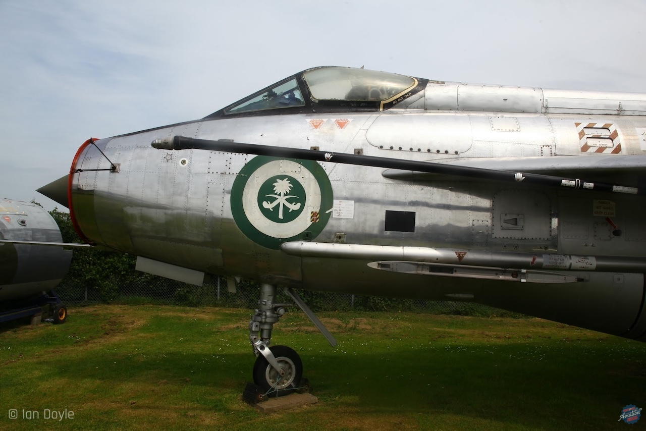 Ride the Lightning 20 Norwich Air Museum Lightning F.53 53 686 export version in Royal Saudi Air Force markings. 3130
