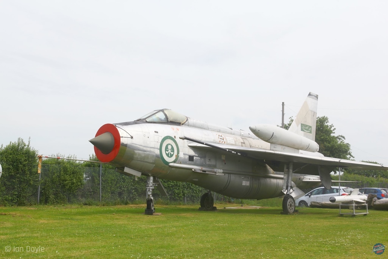 Ride the Lightning 18 Norwich Air Museum Lightning F.53 53 686 export version in Royal Saudi Air Force markings. 3138
