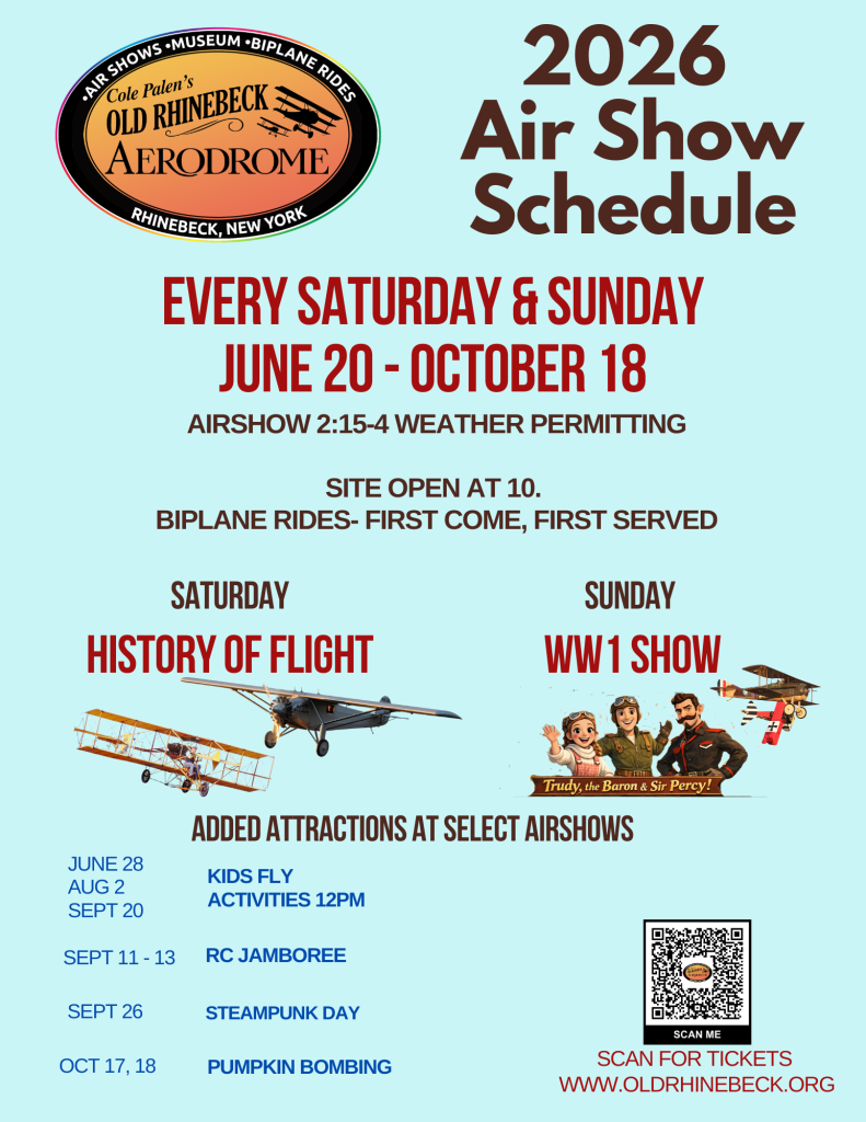 Old Rhinebeck Aerodrome Announces 2026 Airshow Season and Special Events 15 Old Rhinebeck Aerodrome Announces 2026 Airshow Season and Special Events 1