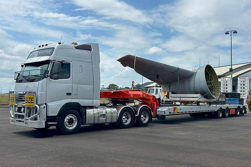 Former RAAF P-3 Orion Finally Reaches Evans Head Museum After Flood Survival 11 Orion A9 752s components transported to Evans Head Heritage Aviation Museum NSW by Ballina Tow Trucks