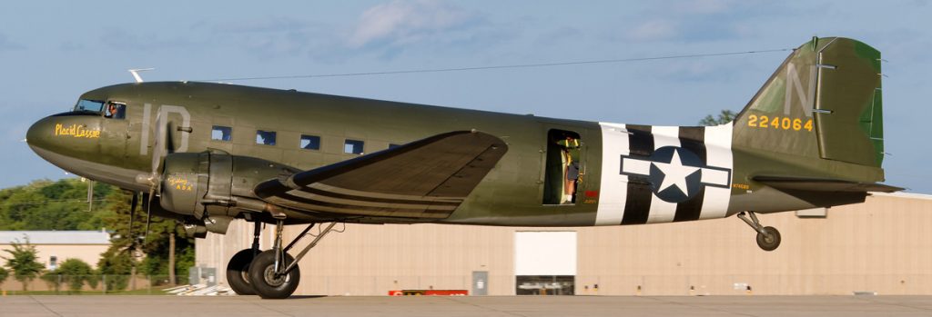 Historic C-47s "Second Chance" and "Placid Lassie" to Support Take FLIGHT with AVi 2026 10 Oshkosh 2015
