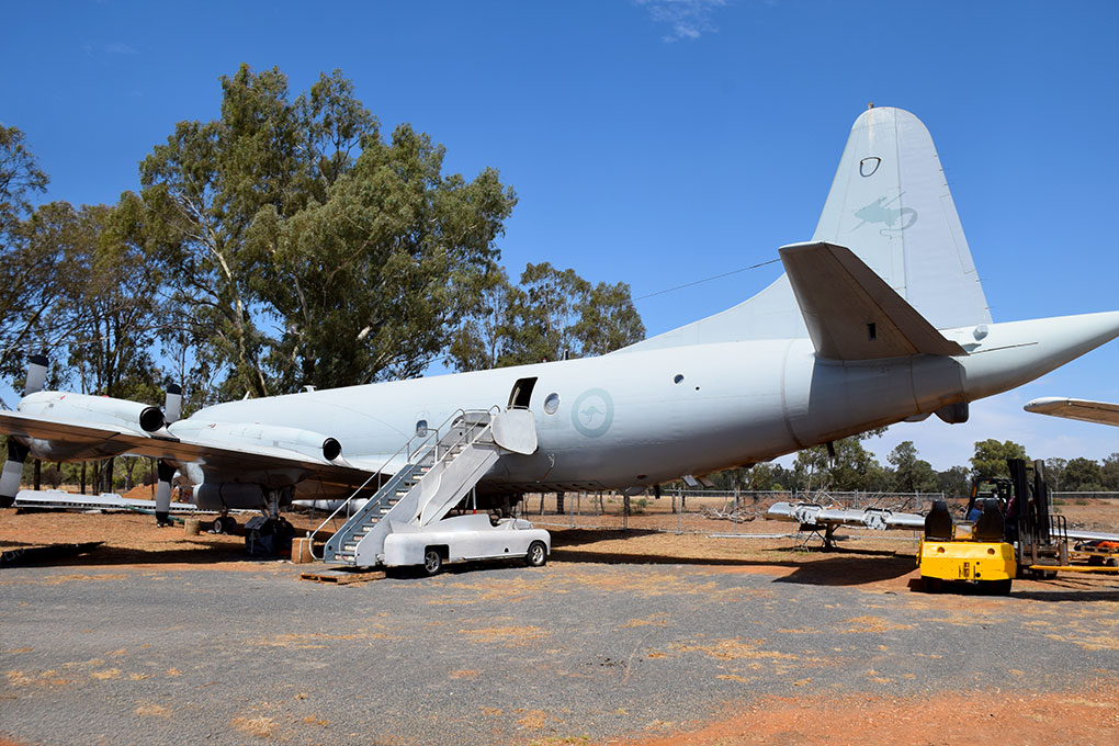 Former RAAF P-3 Orion Finally Reaches Evans Head Museum After Flood Survival 16 P 3 Orion A9 759 on display at HARS Parkes Museum NSW