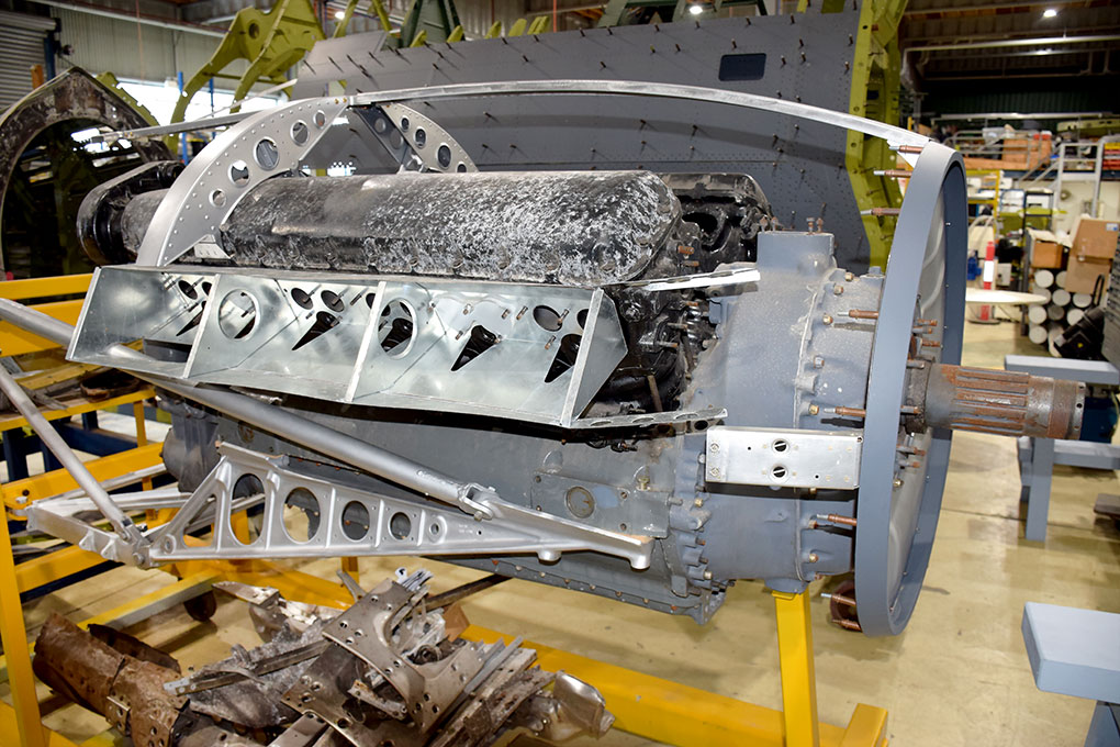 Australia’s P-38 Lightning Restorations: Inside a World-Class Workshop 21 P 38 Lightning engine nacelles during construction with dummy engines fitted