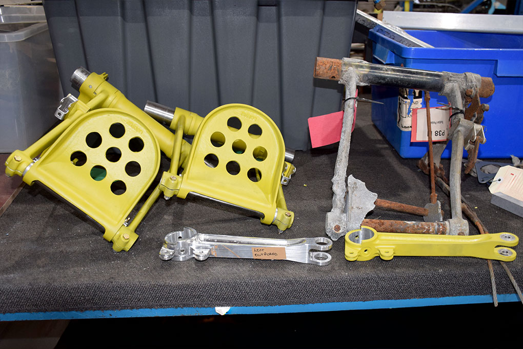 Australia’s P-38 Lightning Restorations: Inside a World-Class Workshop 18 P 38 rudder pedal components being restored to as new condition