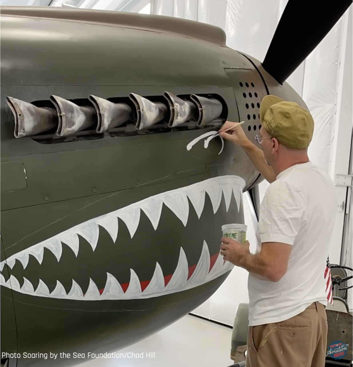 P 40N 1 Warhawk serial number 42 104730 Chad Painting 1