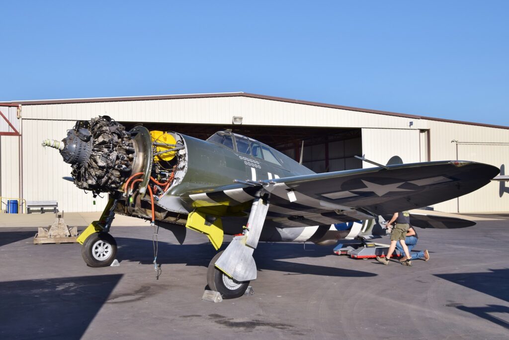 P 47G before the removal of its engine Credit Craig Bryant