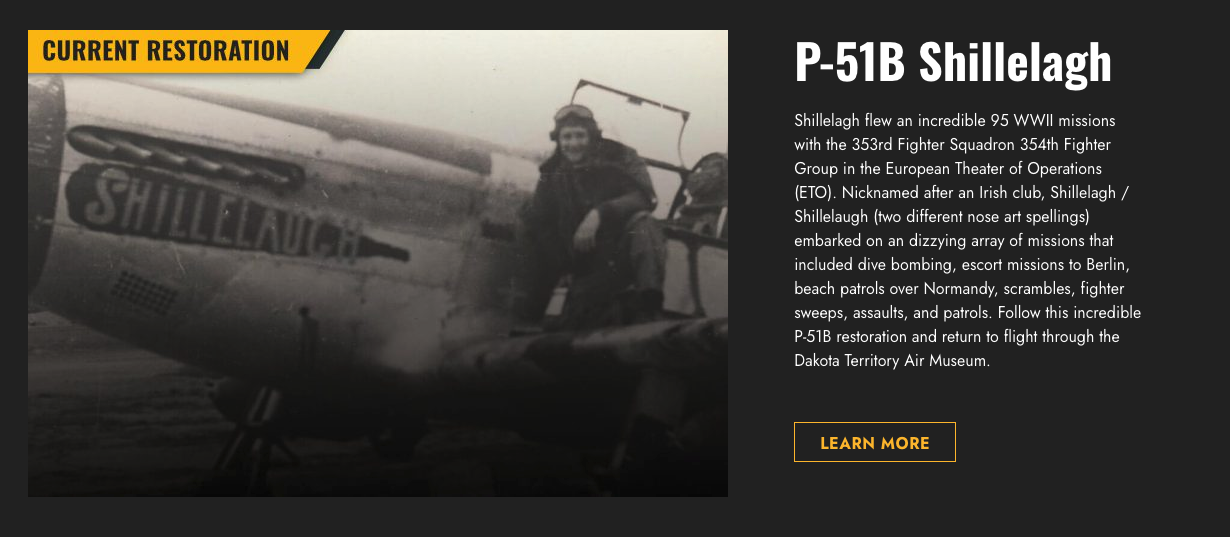 P-51B Mustang ‘Shillelagh’ - Fall Update 19 P 51B Shillelagh Restoration AirCorps Aviation