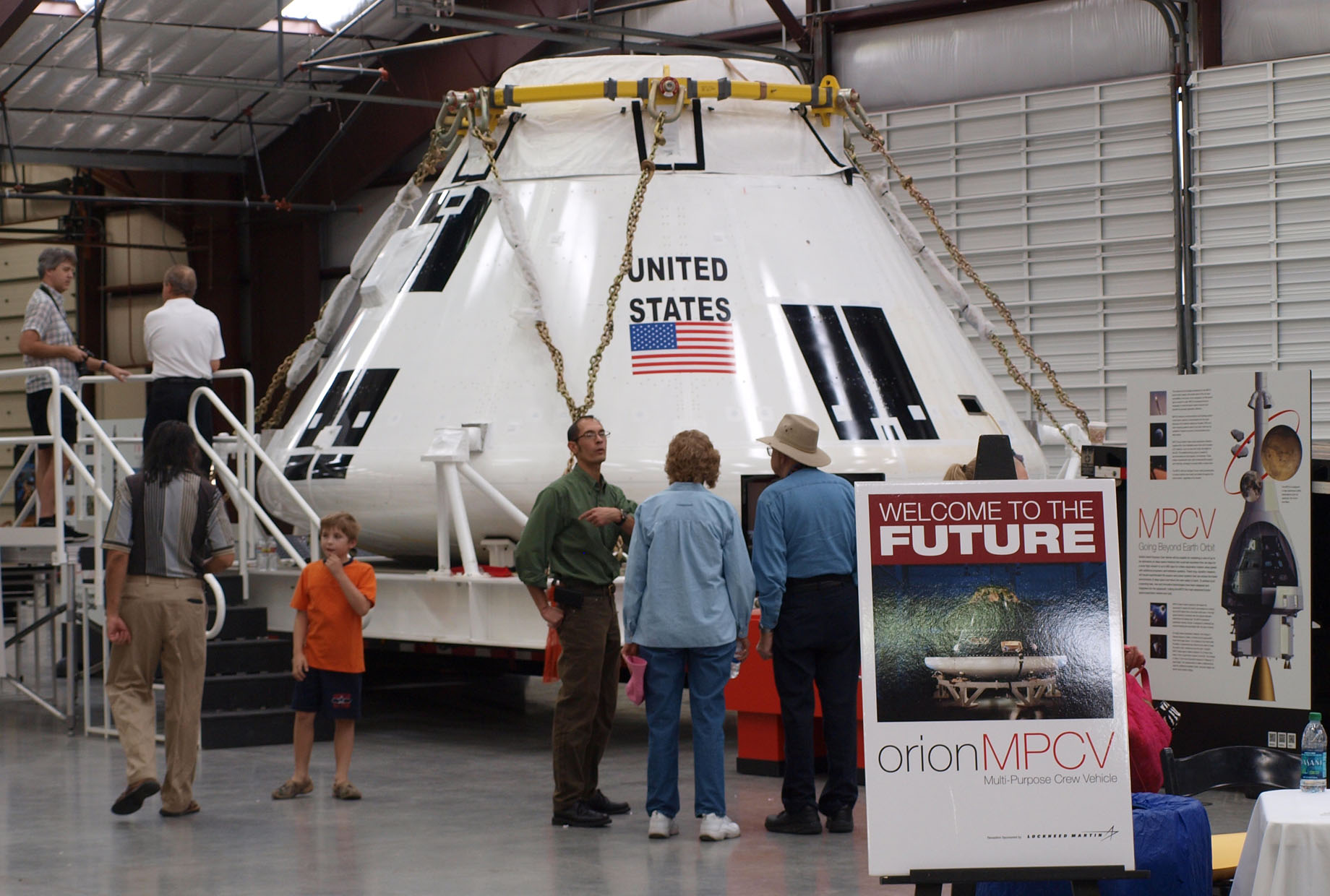 The NASA Orion traveling exhibit at Pima Air & Space Museum during June 2011. Photo by John Bezosky Jr.