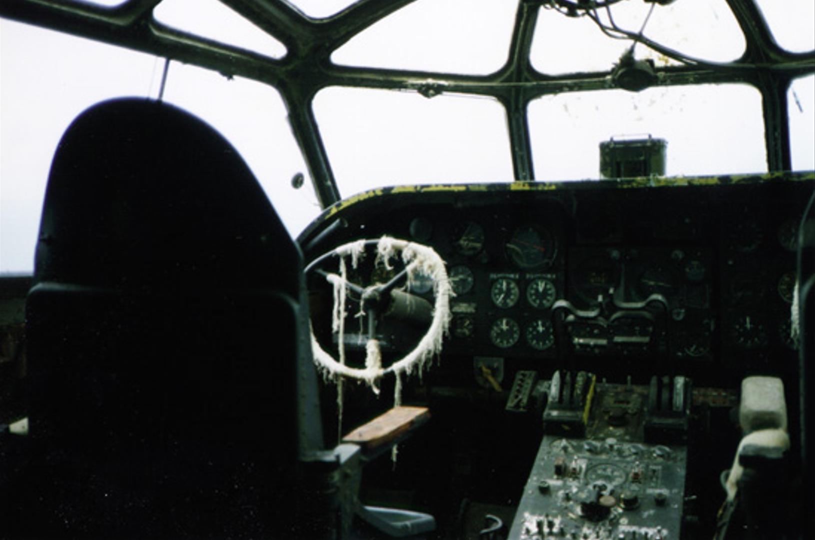 Pensacola Coronado: The Story of the Last Surviving Consolidated PB2Y Coronado 30 PB2Y cockpit before restoration