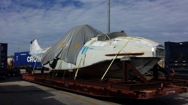 The fuselage of the Catalina in Jacksonville,FL. ( image credit RCMPA via Phil Buckley)