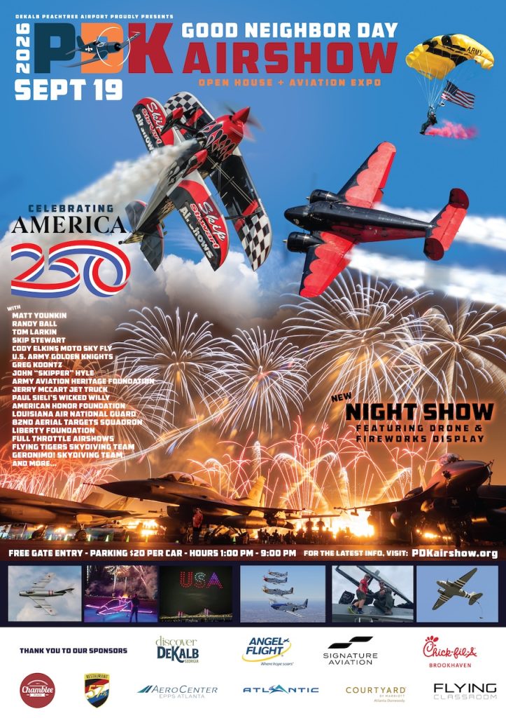 Good Neighbor Day Air Show and Open House Returns at PDK in Atlanta 12 PDK Airshow Poster 2026 copy