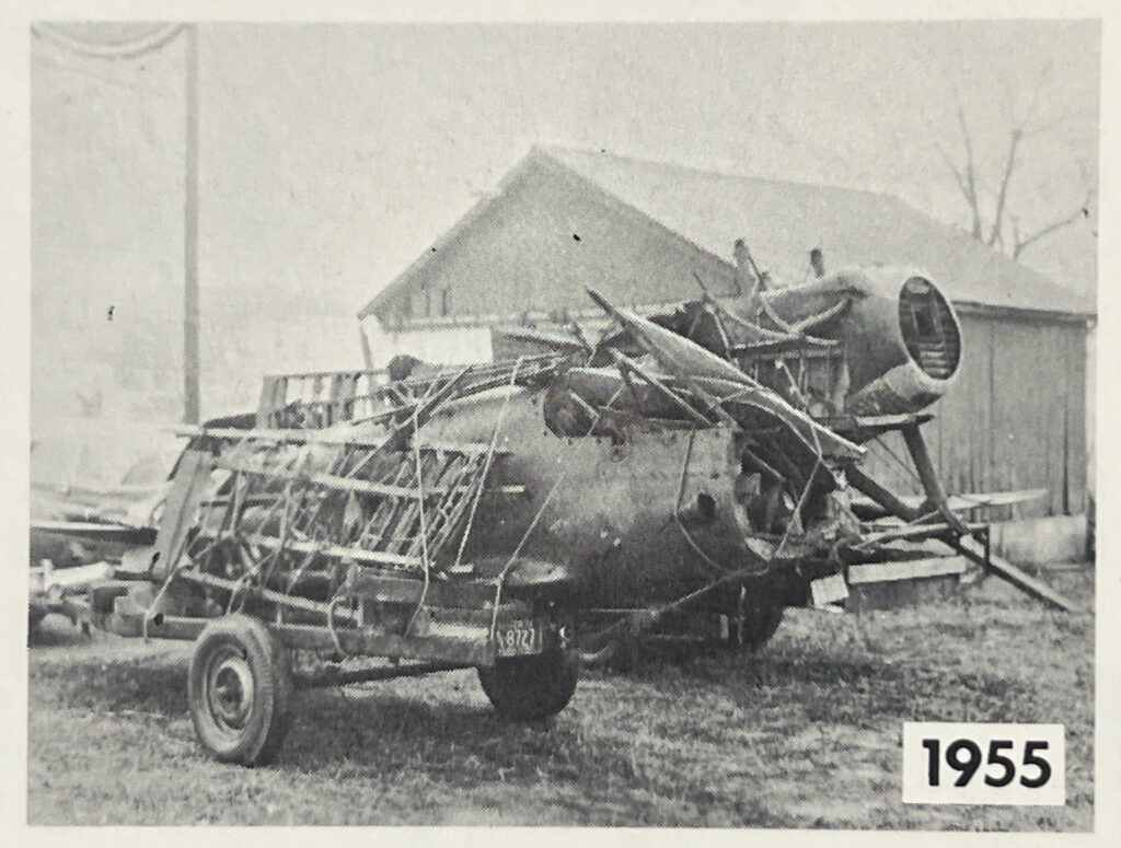 Pfalz D.XII left and SPAD VII right after being loaded on Robert Rust s trailer for the drive from Delaware to Georgia American Airman 1