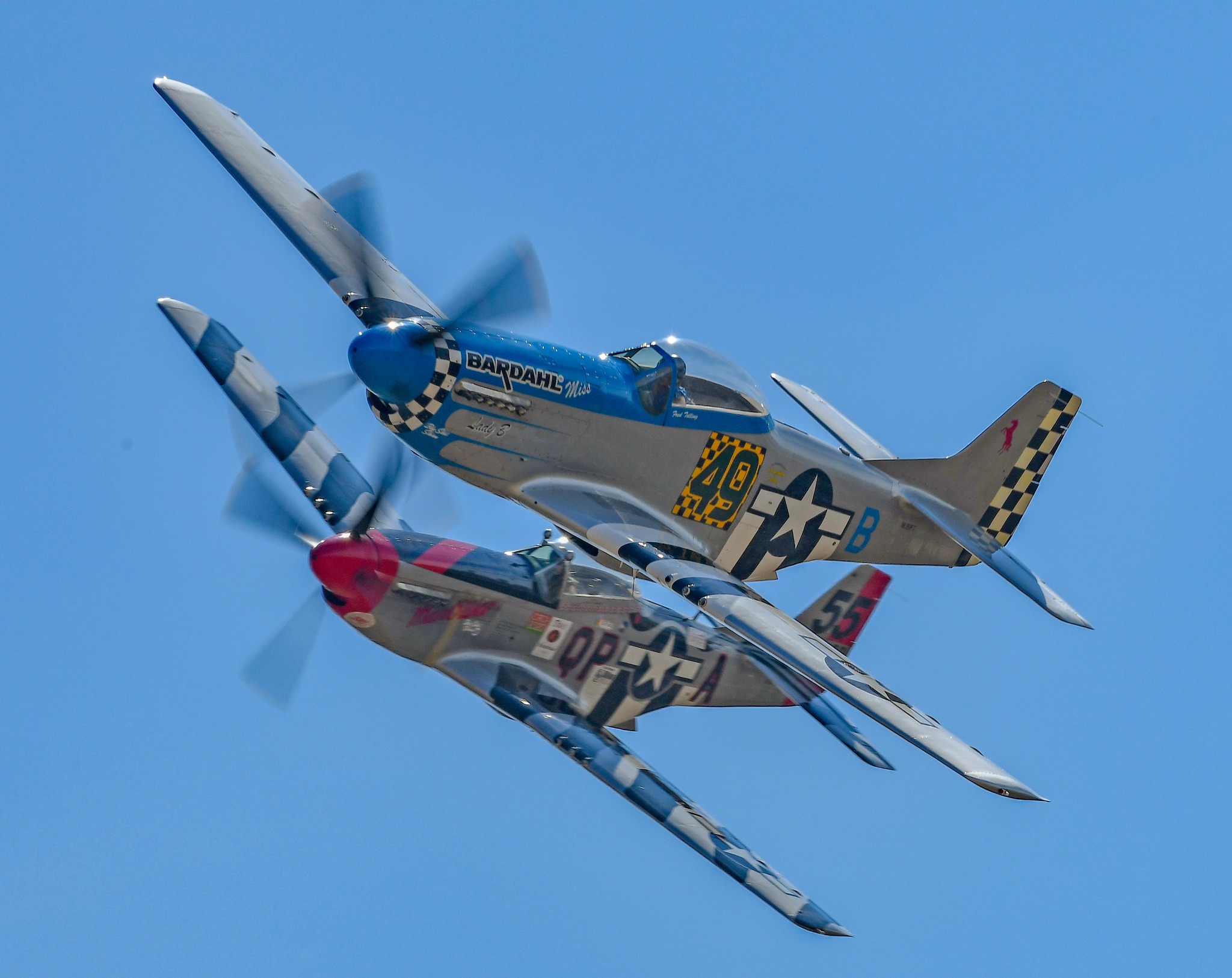 Photo via National Championship Air Races P 51 Mustang Lady B nd Man OWar