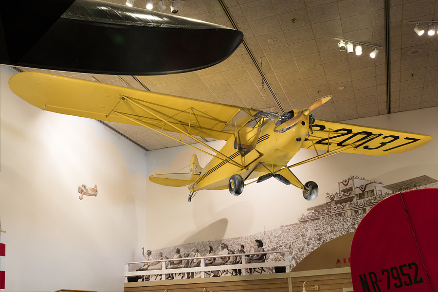 Piper J 2 Cub NC20137 in the previous iteration of the Pioneers of Flight Gallery NASM Photo by Eric Long 1