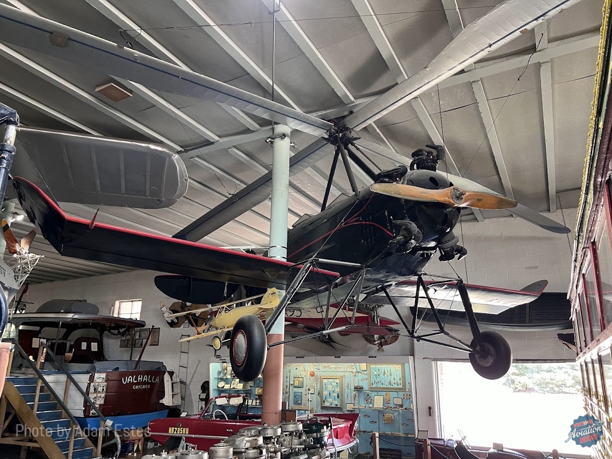 Pitcairn PAA 1 autogiro inside Pioneer Village Adam Estes