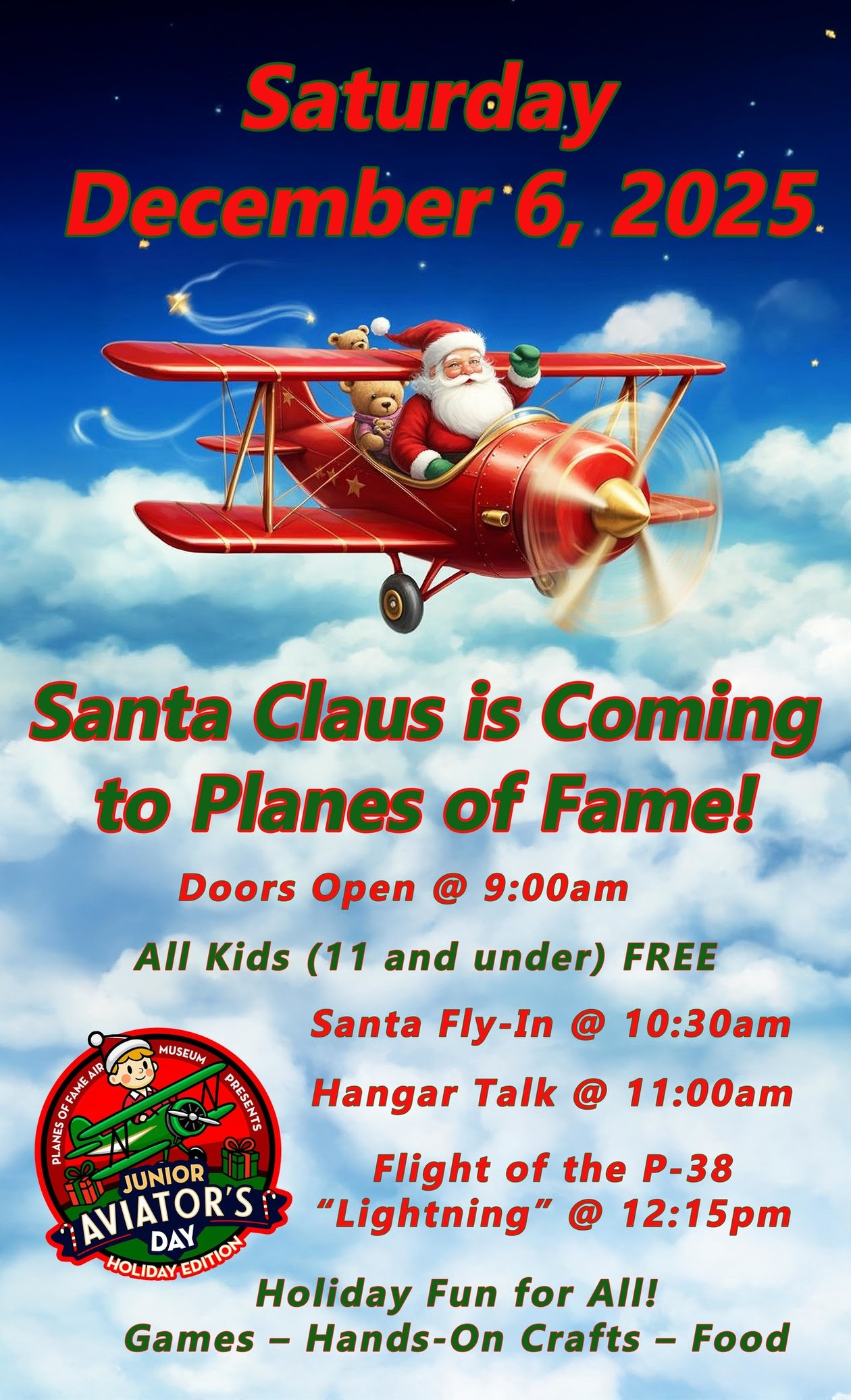 Planes of Fame Air Museum Brings a Packed Day of Aviation Fun on December 6