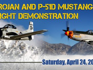 Planes of Fame T 28 and P 51 Flight Demo