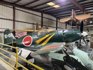 Profile of J2M3 Raiden s n 3014 at the Planes of Fame Air Museum in Chino CA Adam Estes