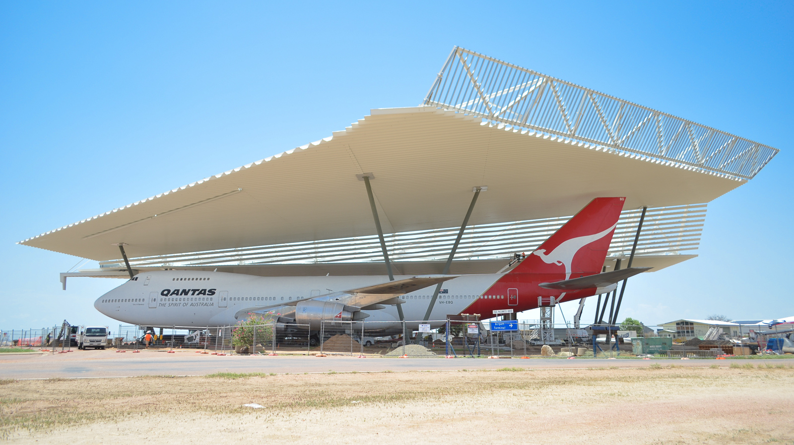 Qantas Founders Museum Airpark Roof Feb 2020 1