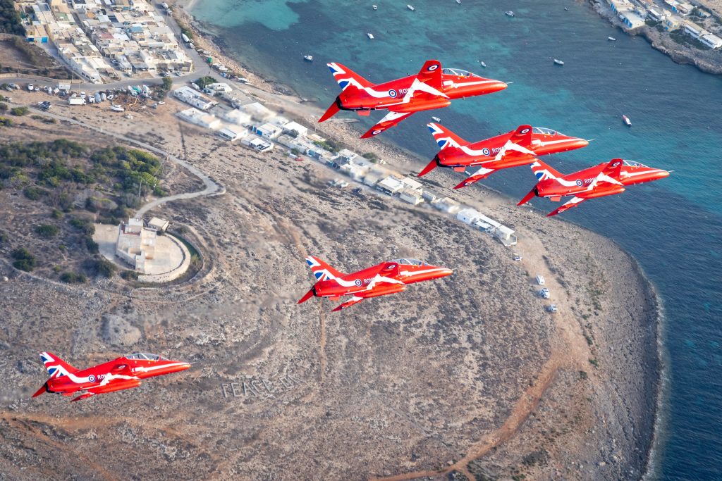 RAF Red Arrows to Make EAA AirVenture Oshkosh Debut in 2026 12 RED 20250924 451 Malta 0367