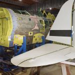 Republic P47 D 42 22687 in the workshop undergoing a full rebuild A combat veteran of PNG