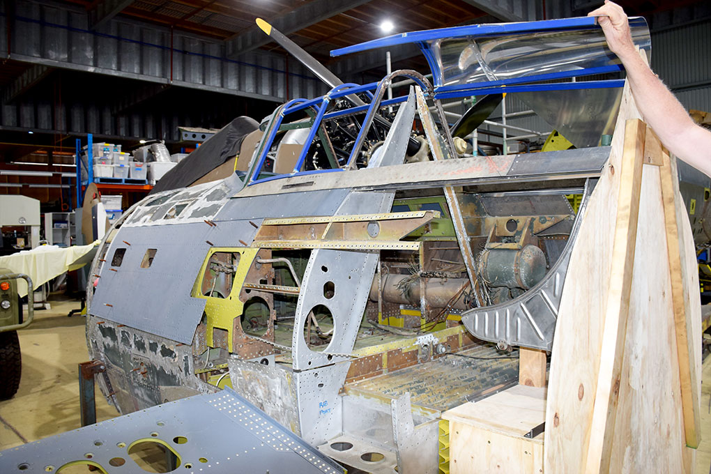 P-47 Thunderbolt Restorations Progress in Australia, Including Proposed Two-Seat Conversion 15 Republic P47 D prototype two seat conversion at Warbird Restorations Albion Park NSW