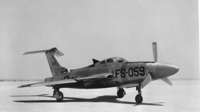 Republic XF 84H USAF 51 1059 at Muroc USAF