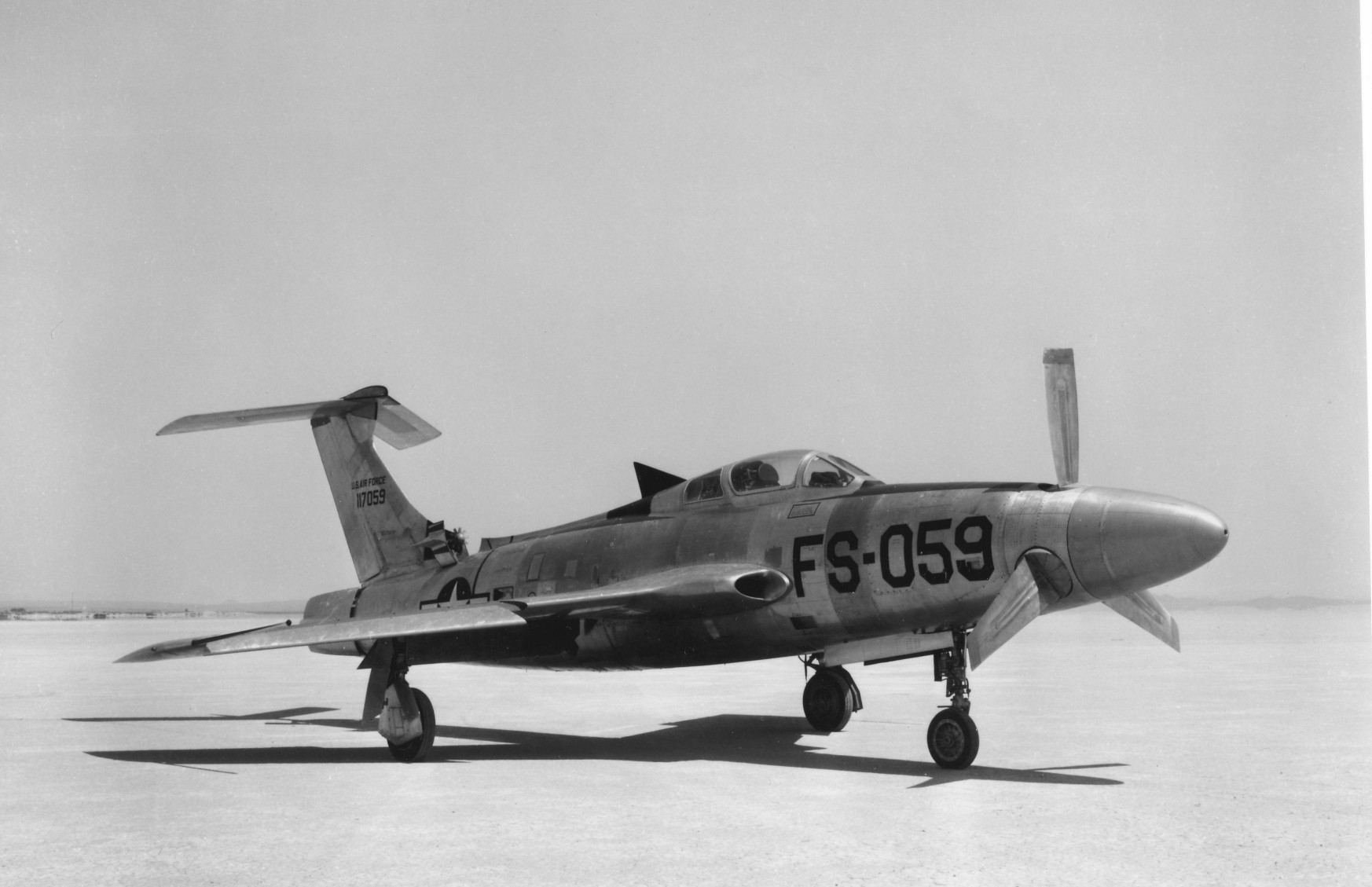 Republic XF 84H USAF 51 1059 at Muroc USAF