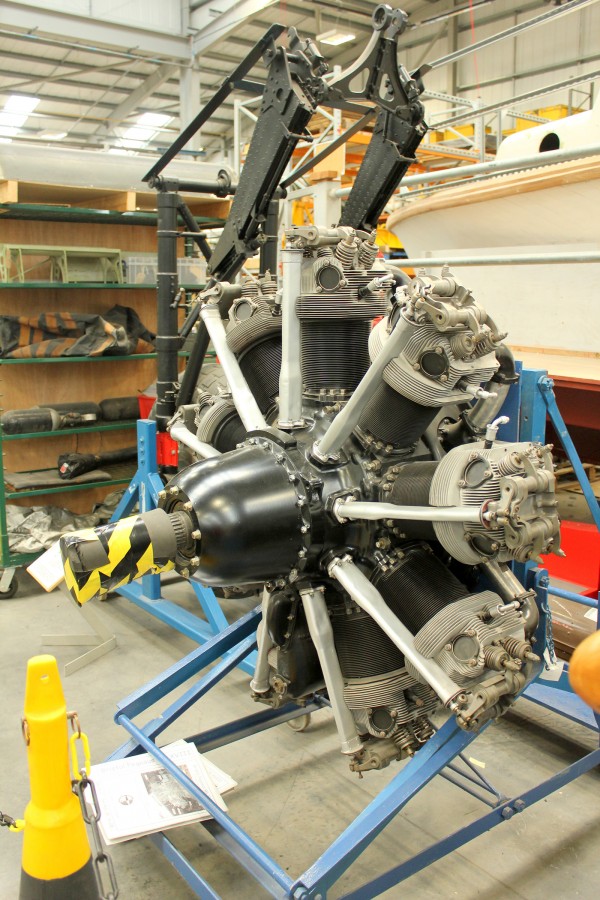The completed Bristol Pegasus XVIII radial engine (photo Geoff Jones)