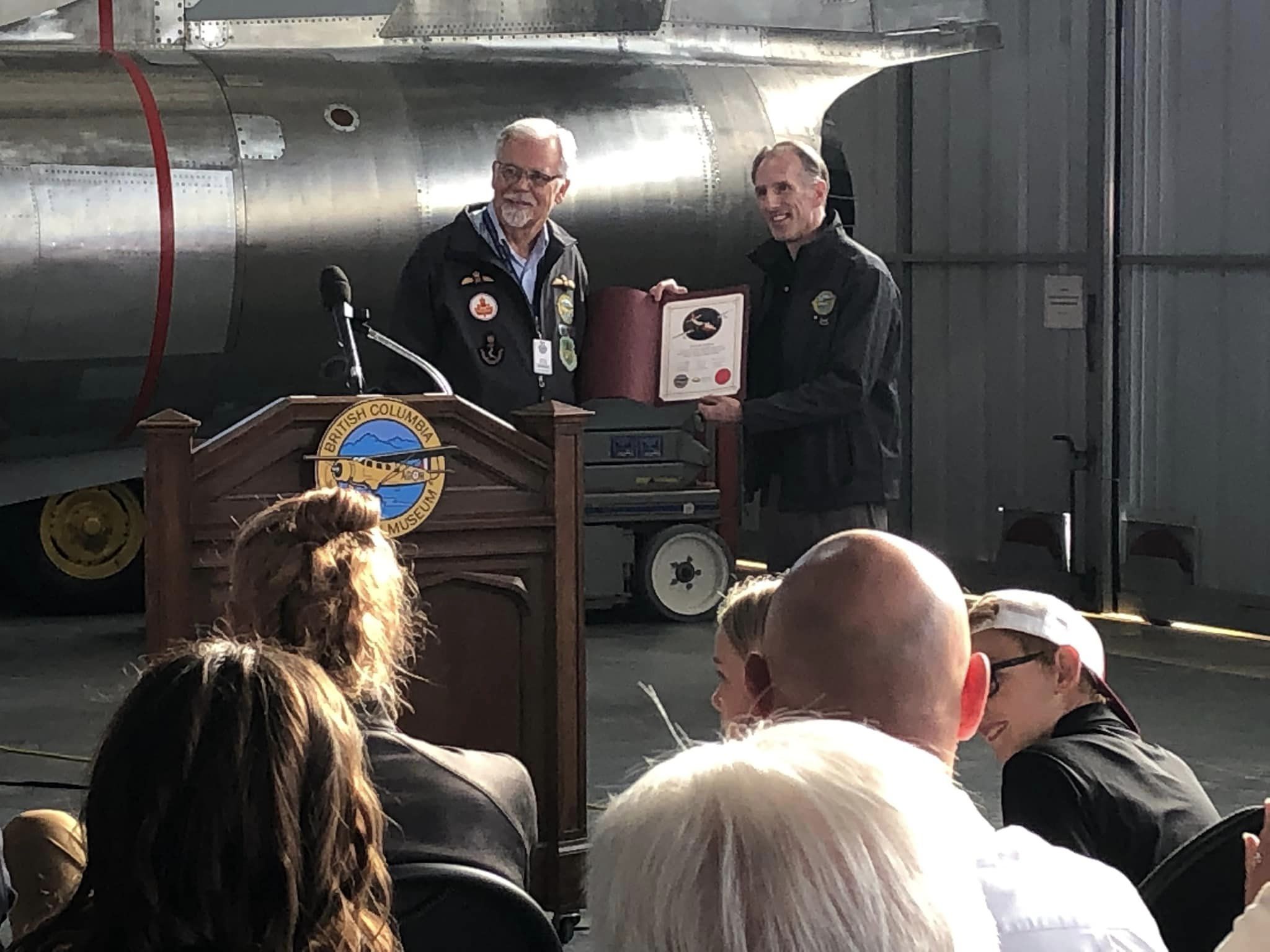 Ribbon Cutting Celebration for the Hawaii Martin Mars Water Bomber Richard Mosdell