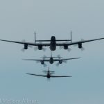 Richard Mallory Allnutt photo Lancaster Mosquito and Hurricane at Hamilton