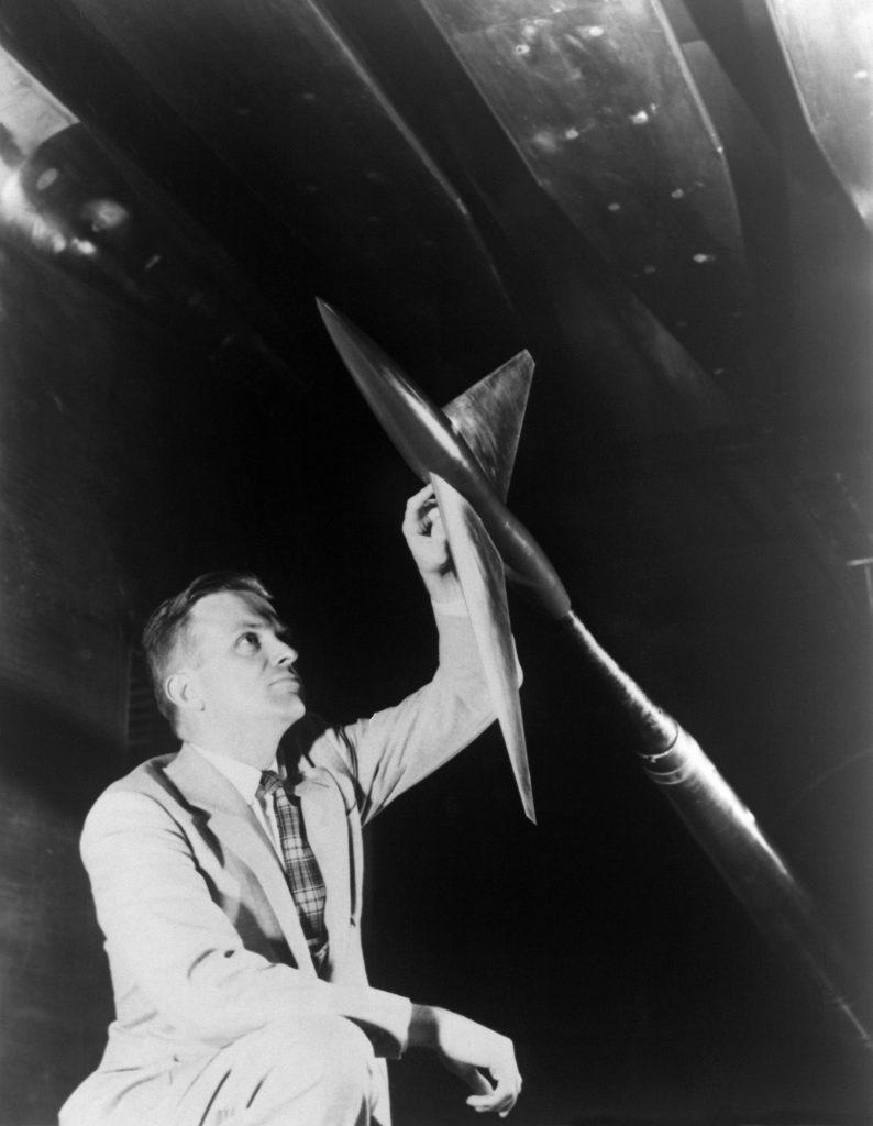 Pioneers of Aeronautical Engineering: Richard Whitcomb - The Father of Modern Flights 11 Richard Whitcomb examines model 7584796600